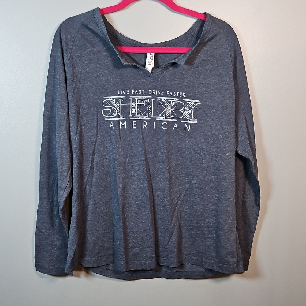 Shelby American Gray Long Sleeve Shirt